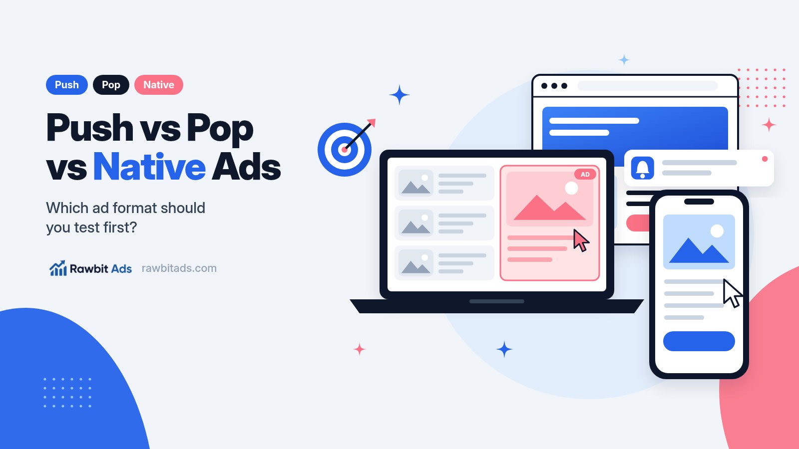 Push vs Pop vs Native Ads: Which Format Should You Test First?
